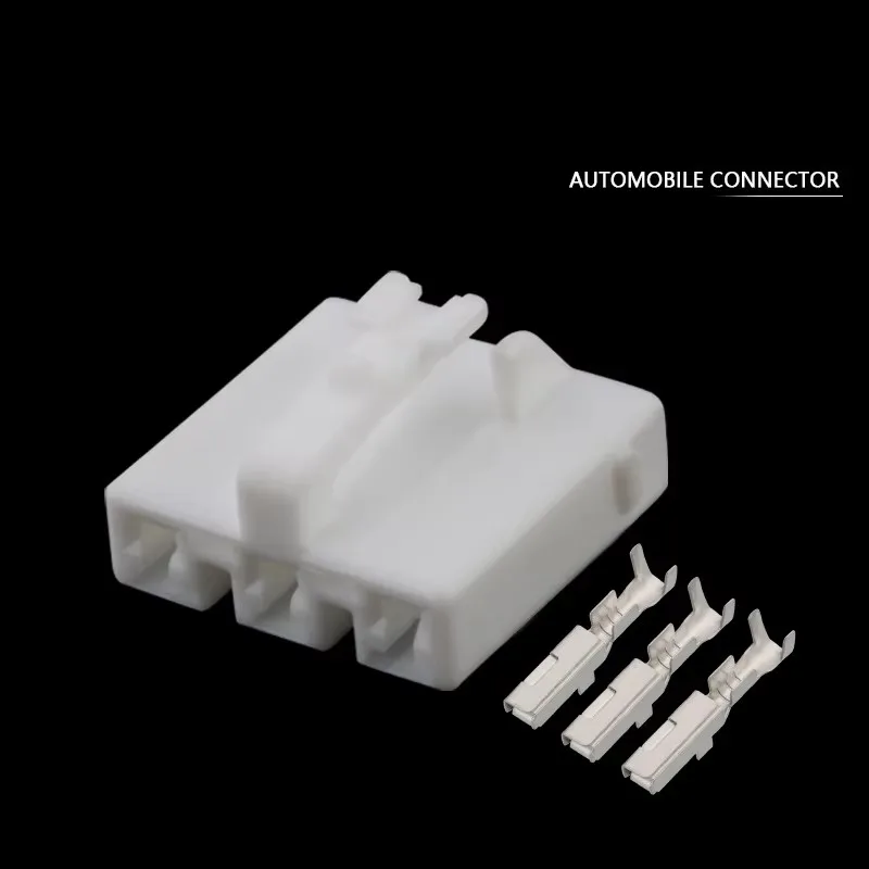 

1 Set 3P3 hole white wire harness plug car connector connector plastic part DJ7034Y-2.2-21 with terminal