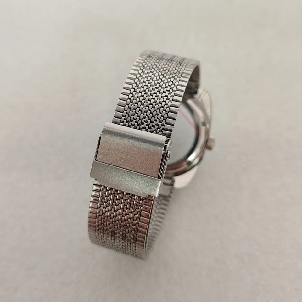 Snake-patterned NH35 Case and Strap 36.5mm Geometric Design Bubble Mirror Watch Modification Accessories for Mechanical Movement