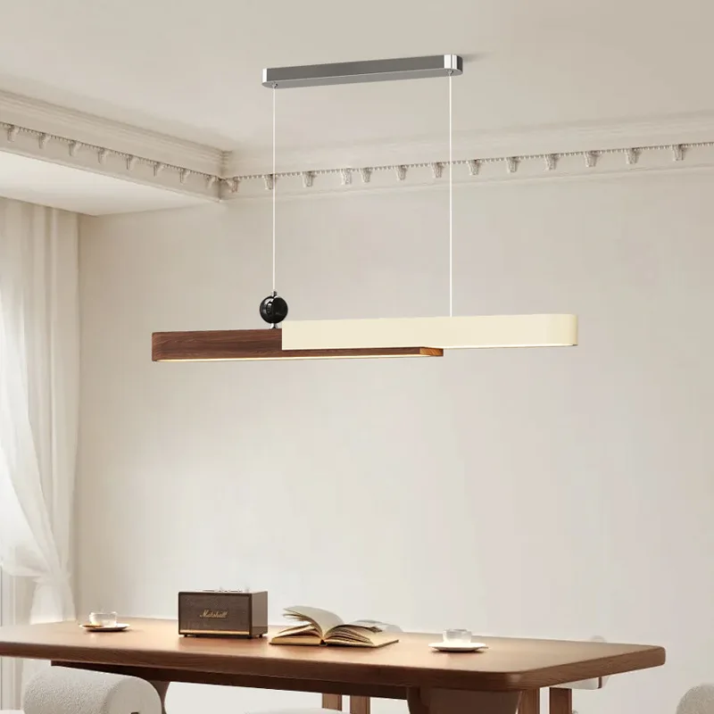 شريط مستقيم من الأكريليك أضواء قلادة طاولة الطعام حماية العين الحد الأدنى مصباح معلق لمطعم Woonkamer مقهى #3
