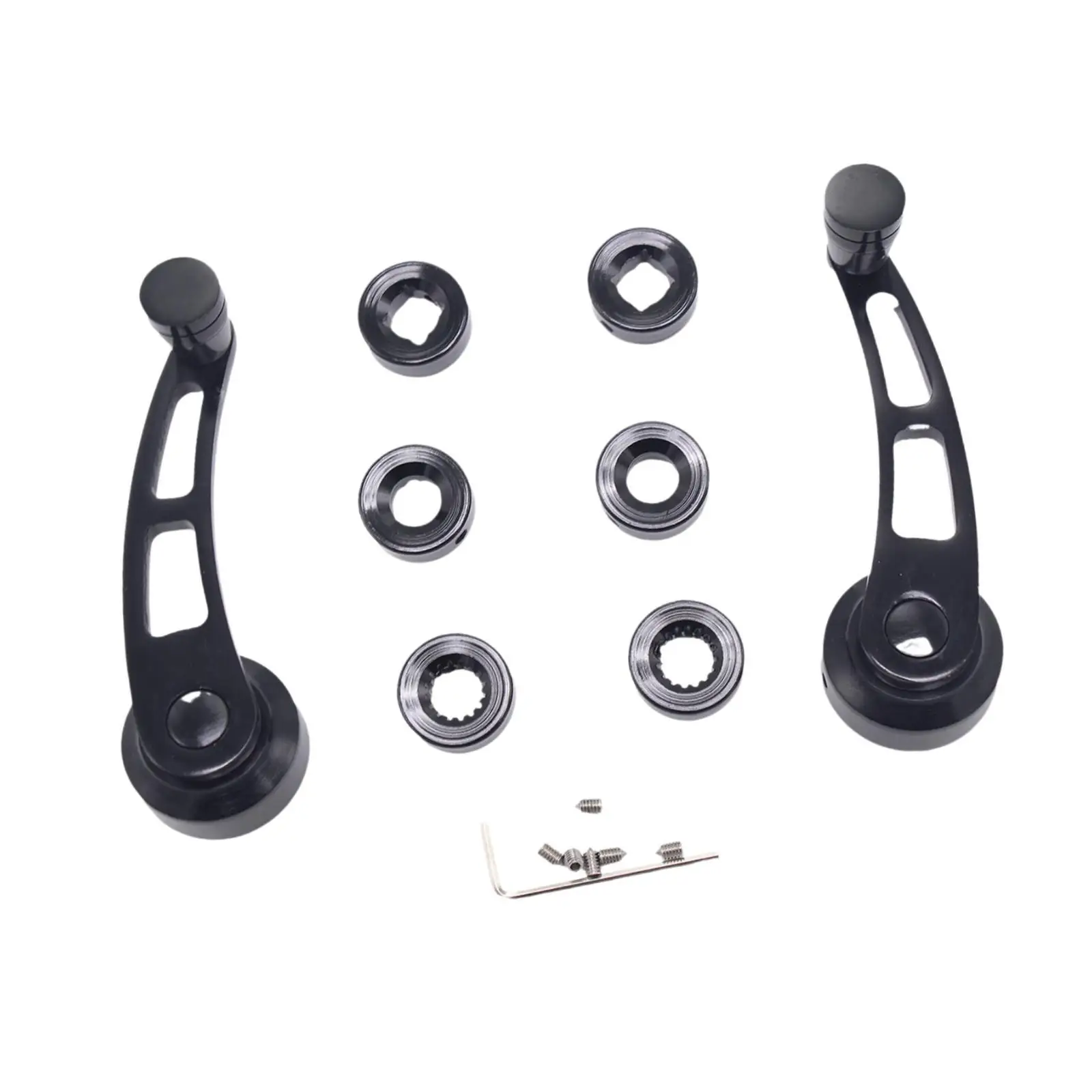 

Aluminum Alloy Window Crank Handle Kit 4-1/4 Inch Black Classic Car Accessory for Chevrolet GMC Mustang Repair