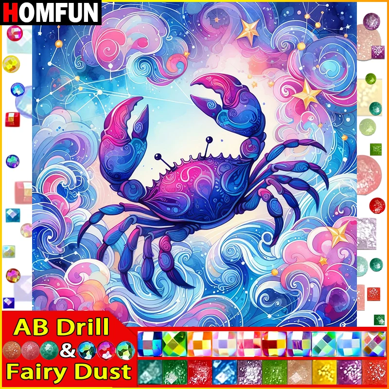 HOMFUN Fairy Dust AB DIY Diamond Painting 