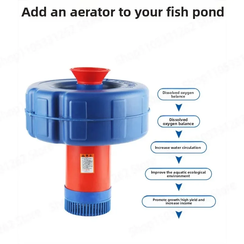 Submersible Pond Aerator Pump 220V Stainless Steel Water Pump for Fish Tank Drainage and Irrigation Floating