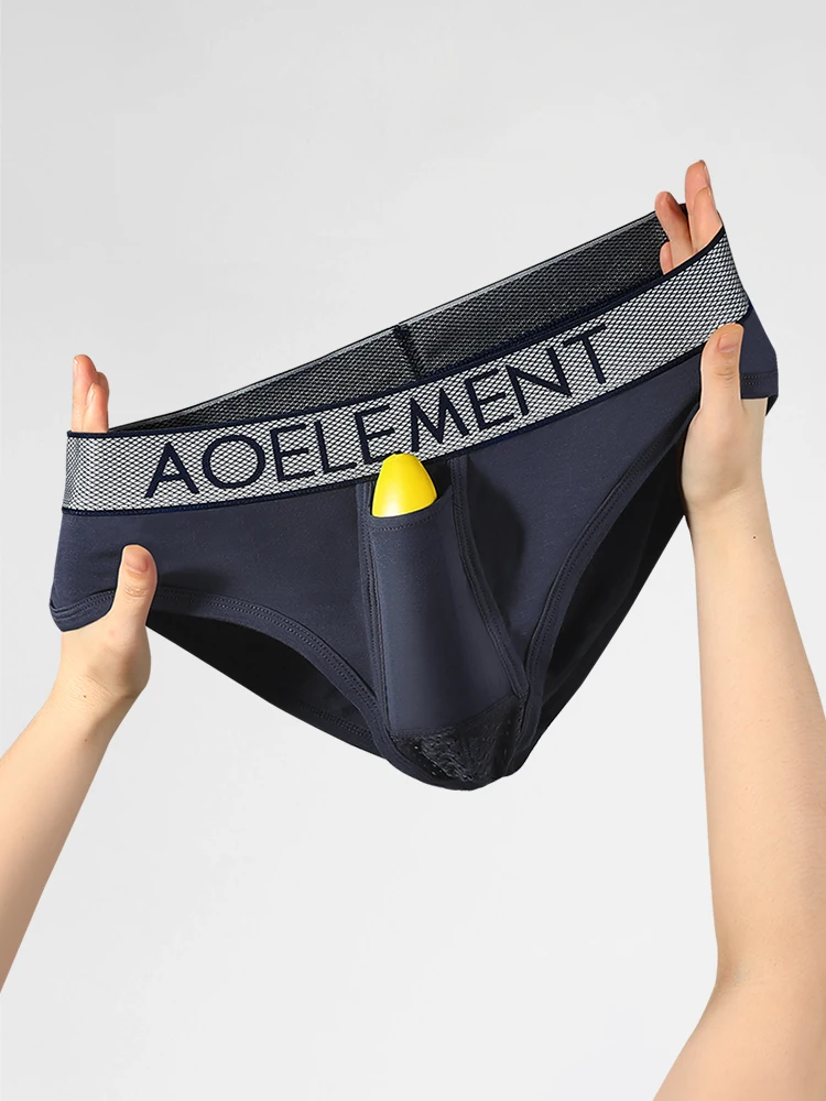 Element bullet separate scrotal underpants men's briefs Breathable varicocele U convex pouch