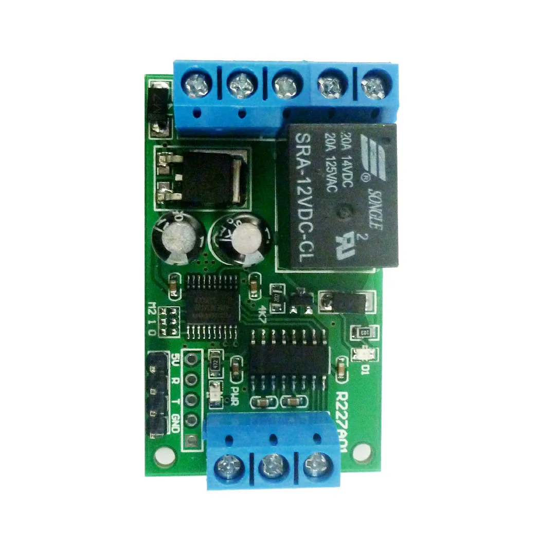 

R227A01 DC 12V 2 IN 1 RS232 TTL232 Interface Serial Port Relay UART Remote Control Switch Relay For USB MCU PLC Smart Home