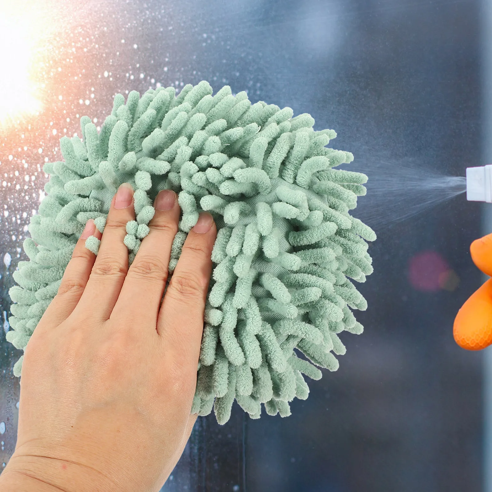 

2Pcs Chenille Hand Towel Bathroom Hanging Super Comfortable Tender Material Easy Grip Decor Chenille Hand Towel