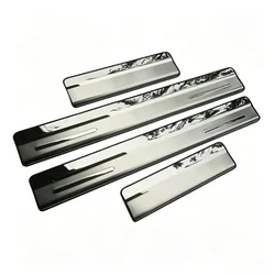 For Volkswagen Touareg 2011-2018 stainless steel car threshold guard plate anti-scratch protection decoration car accessories
