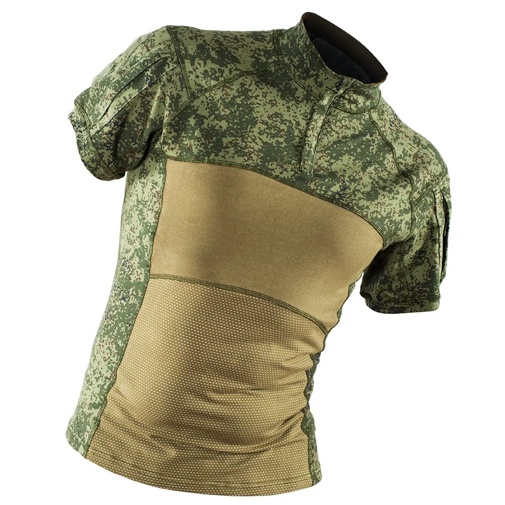 Camouflage Tactical Short T-Shirt Training T Shirts Husband Work Uniform