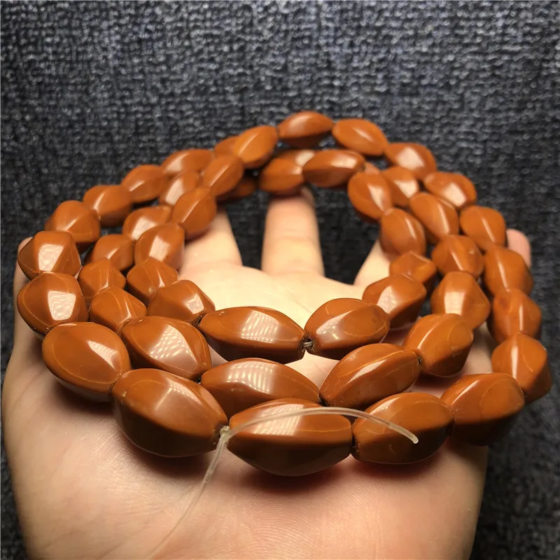 Hexagonal Olive Bracelet Olive Hu Old Olivary Nucleus50Highly Oily Beads Olive Nut Strip Pure Beaded BraceletDIYAccessories