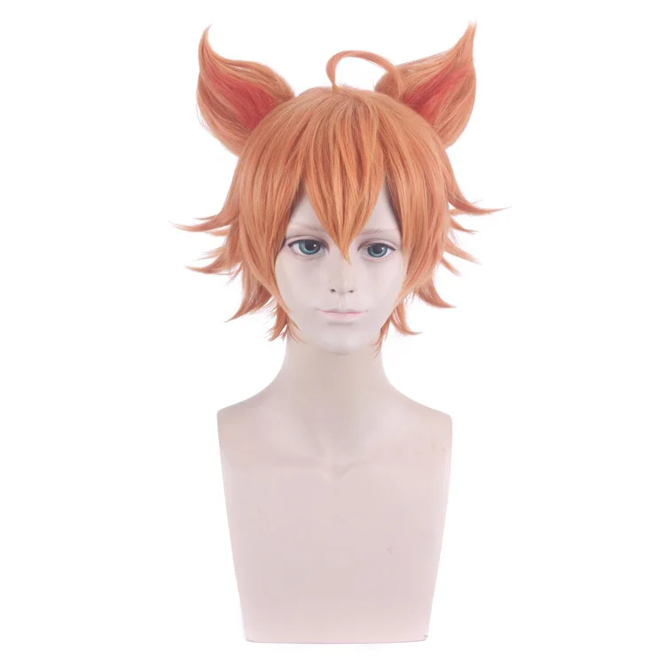 MainSaint Synthetic Cosplay Wig Colorful Design Inspired with Ears for Anime Game Show Party Carnival