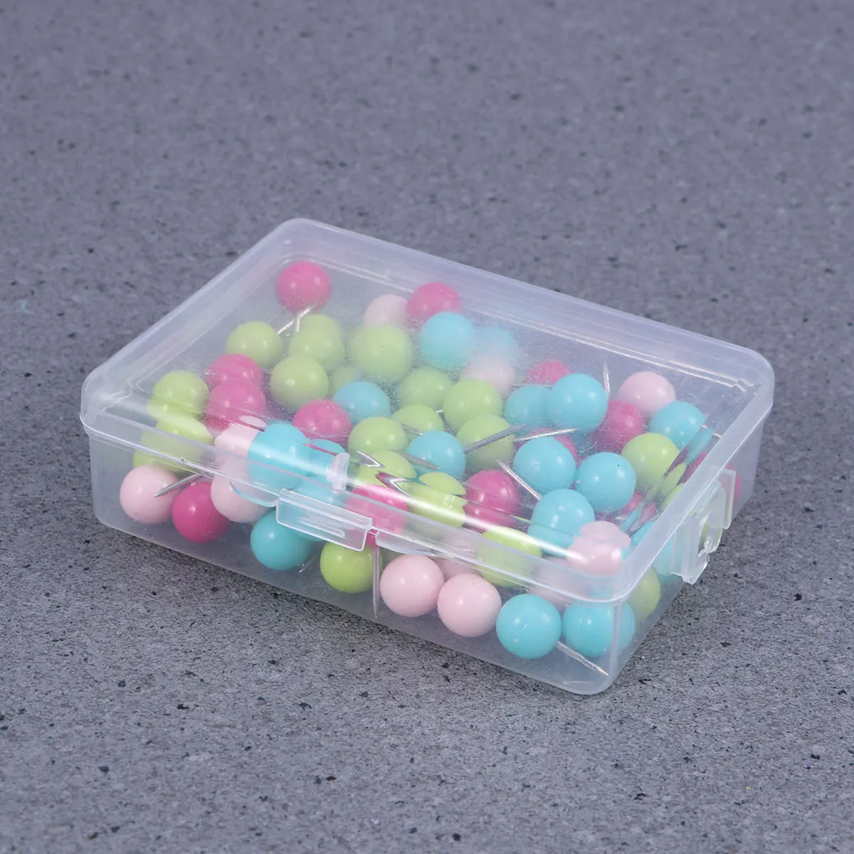 

100 pcs Round Thumbtacks Decorative Pushpins Shape Assorted Colors for Corkboard Wall Maps Office Home School Use Easy