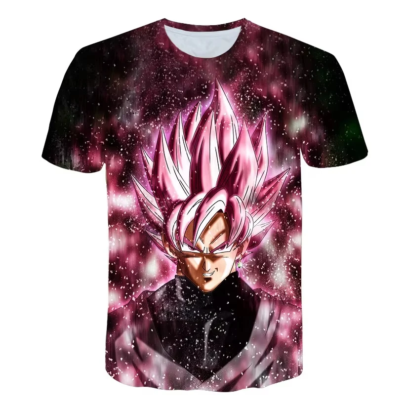 2026 Sommer Dragon Ball T-Shirt Kinder Oberteile Anime Figuren Son Goku Super Saiyan T-Shirt Jungen T-Shirts Kinder Kurzarm – Detail 12