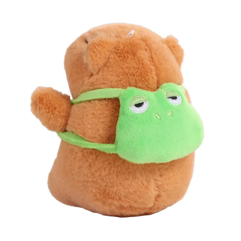 Capybara Simulation Capibara Keychain Frog backpack Cloth Doll Capybara Plush Pendant Simulation Keyring Capybara Plush Toy