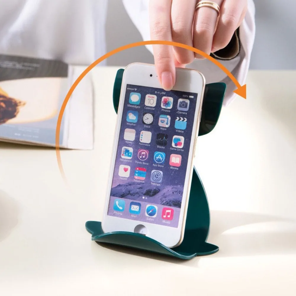 Supporto per telefono da scrivania a forma di balena Supporto per cartoni animati Supporto per telefono cellulare Staffa per telefono cellulare carino creativo Casa/ufficio