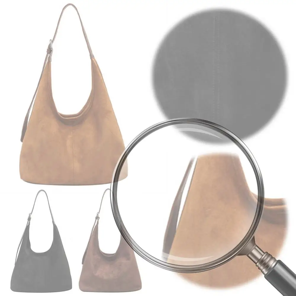 

Женская замшевая сумка на плечо, модная большая сумка, большая вместительная стильная сумка через плечо, однотонная повседневная дорожная сумка с регулируемым ремешком