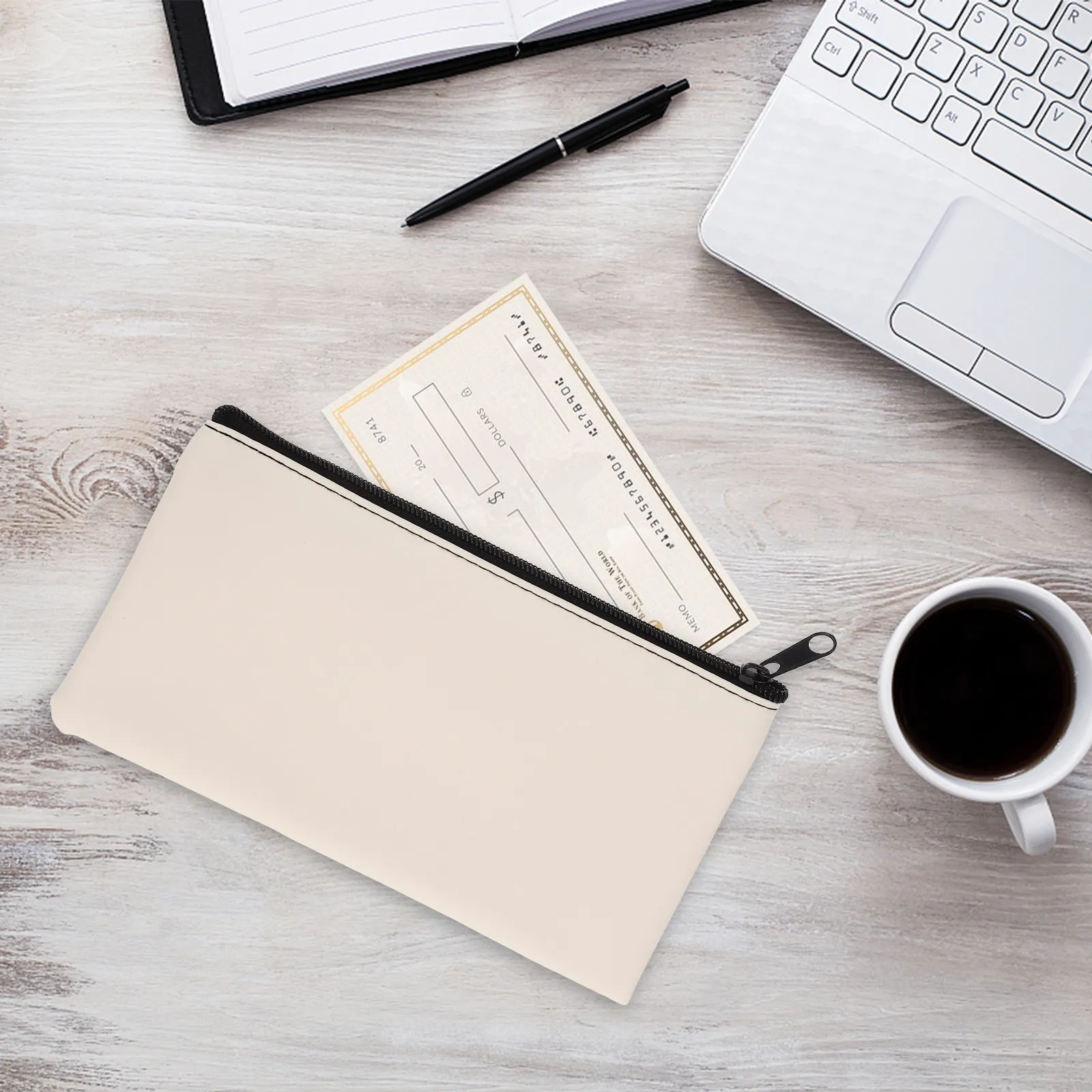 

2 шт. кошельки-органайзеры из ПУ с молнией для денег и документов, вместительные, для банковских работников, учителей, для хранения квитанций и документов