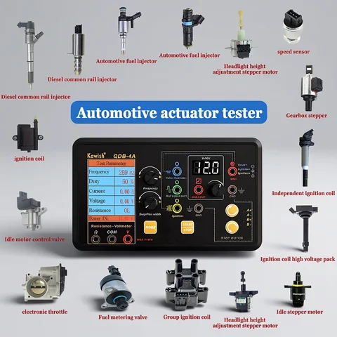 Test Ignition Coil Tester 2025 NEW! Auto Ignition Coil Test Injector Solenoid Valve Idling Stepper Motor Instrument Tester Fault Detector Drive Simulator
