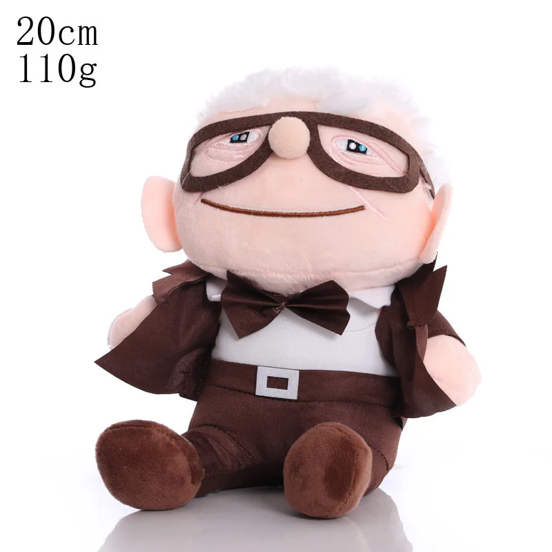 Movie UP Carl Plush Toys Doll 15cm/20cm Carl Fredricksen & Wife Ally Plush Pendant Soft Stuffed Toy Gifts for Children Kids