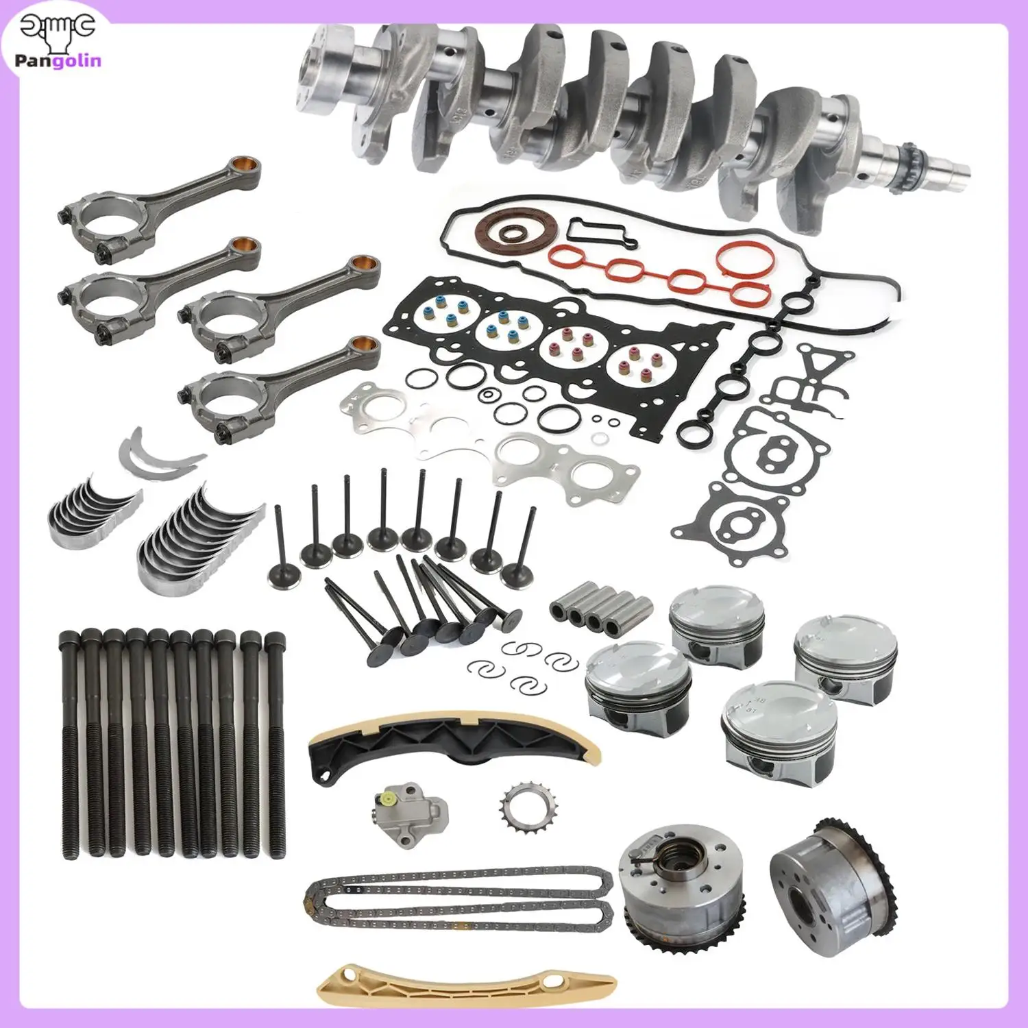 

1set G4FJ Engine Rebuild Overhaul Parts Connecting Rod Pistons Rings For 2011-2019 Hyundai Kia G4FJ 1.6T 20910-2BU06 23410-2BCA0