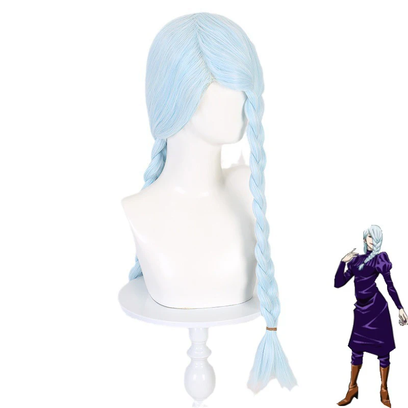 Peruka do cosplayu Meimei, anime Jujutsu Kaisen, modelowanie czarodzieja, plecione włosy, nakrycie głowy, peruka do dopasowania do ubrań damskich, kucyk.