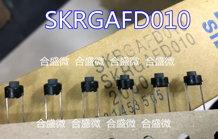 20PCS SKRGAFD010 Touch Button Switch 6*6*5 Directly Plug In 2Pin Air Conditioning Audio Button 2 Pins