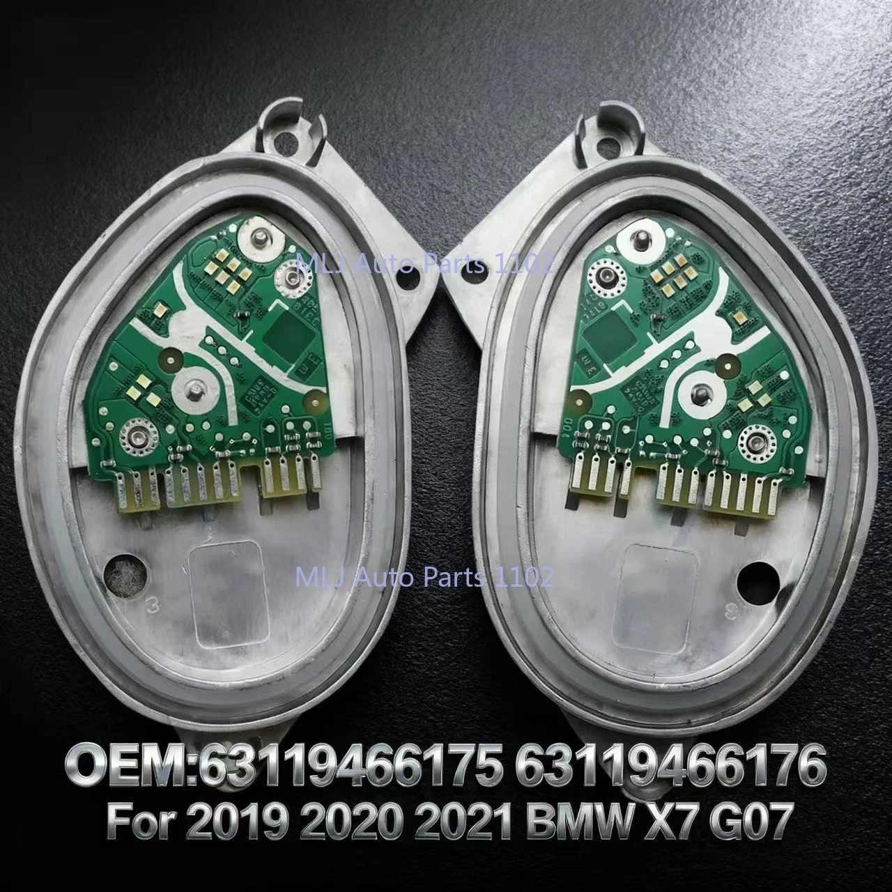 

63119466175 63119466176 For 2019 2020 2021 BMW X7 G07 Daylight Yellow Angel Eyes DRL Daytime Running Light Turn Signal Module