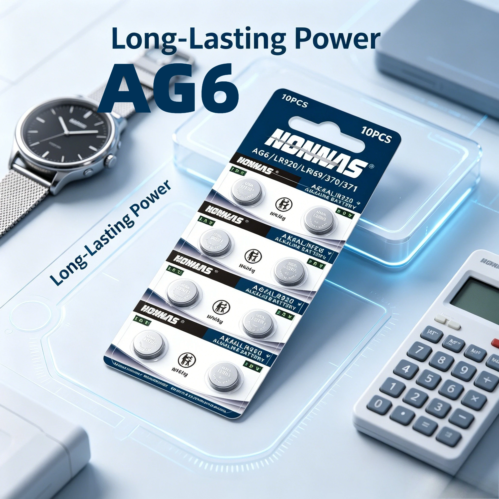 1.55V  AG6 LR920 Button Batteries LR69 370 Round Cell Coin Alkaline Battery For Watch Toys Clock 5-50PCS