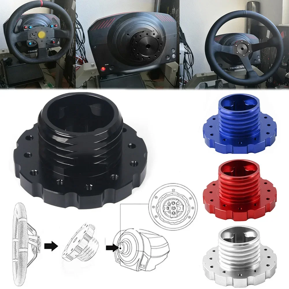 

Адаптер для гоночного игрового рулевого колеса для Thrustmaster TXT300 T500TS Адаптер для подключения рулевого колеса Алюминиевый автомобильный аксессуар