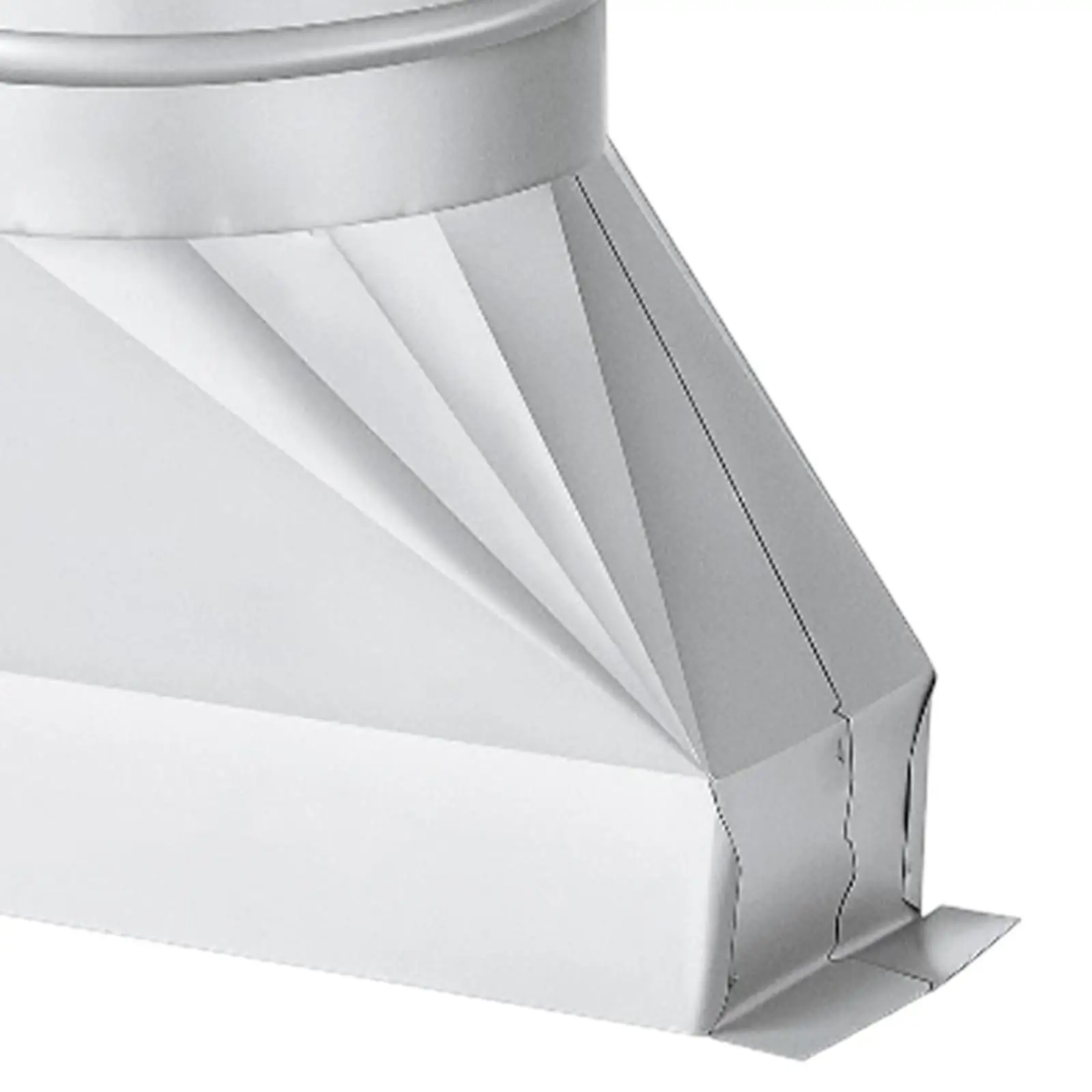 Duct Transition Galvanized Transition Fittings Versatile Easy to Install 4.92'' Dia for Exhaust Fan Dryer Vent Hose