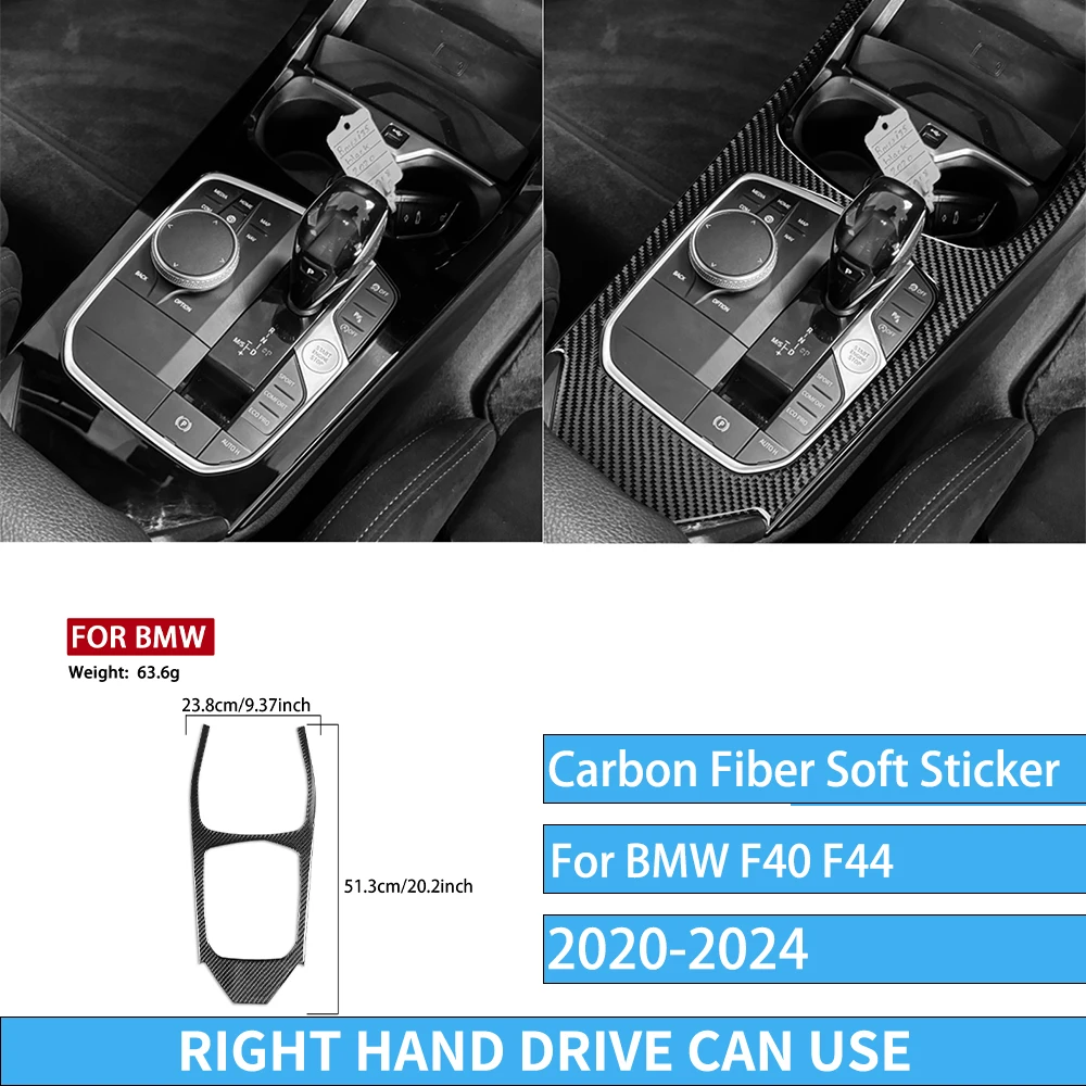 Echte carbon fiber auto-accessoires zwarte trim cover zachte sticker voor BMW 1/2 Serie F40 F44 2020 2021 2022 2023 2024