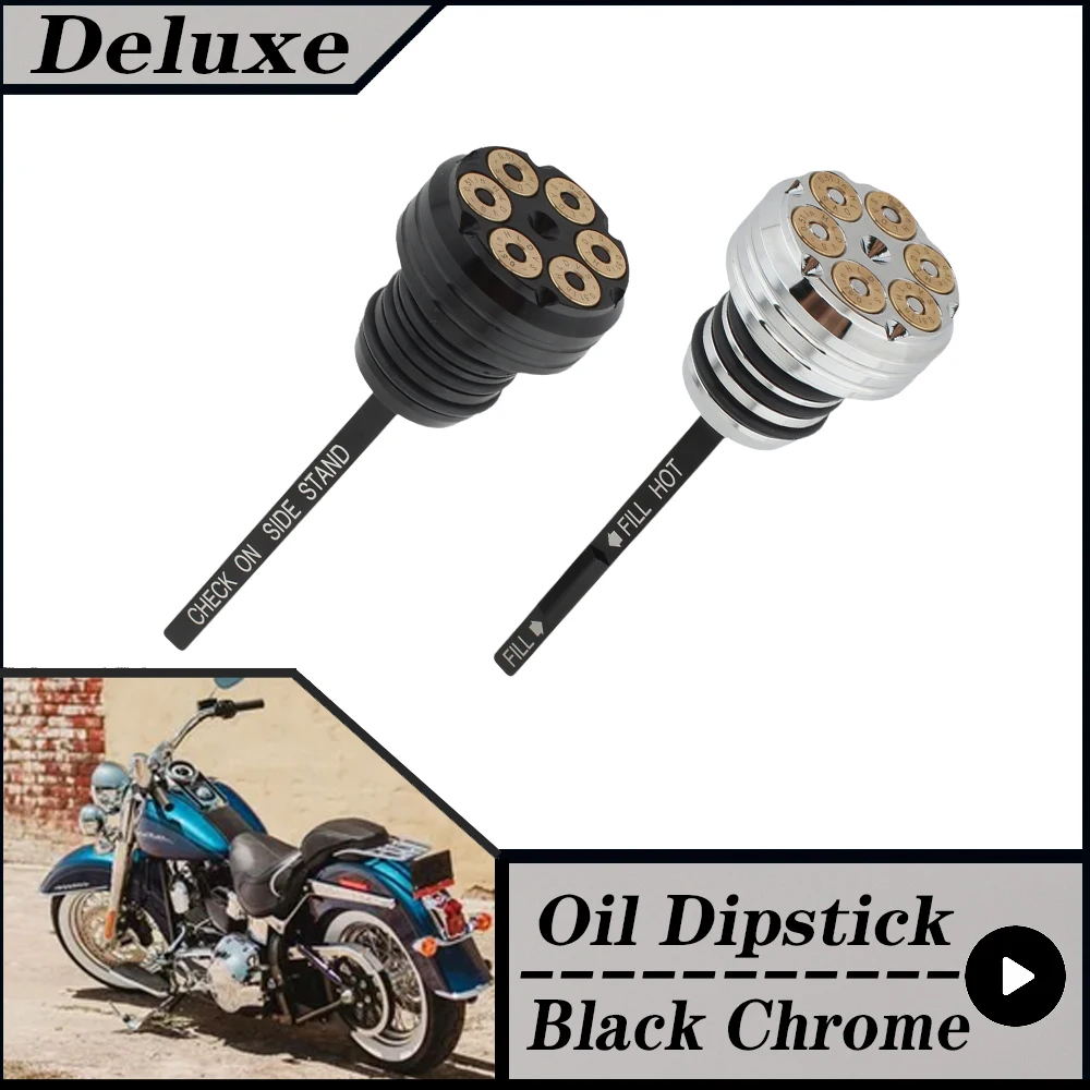 

FOR Harley Davidson Softail Deluxe FLSTN Injected FLSTN-I 2005-2017 Motorcycle Accessory Engine Oil Dipstick Aluminum
