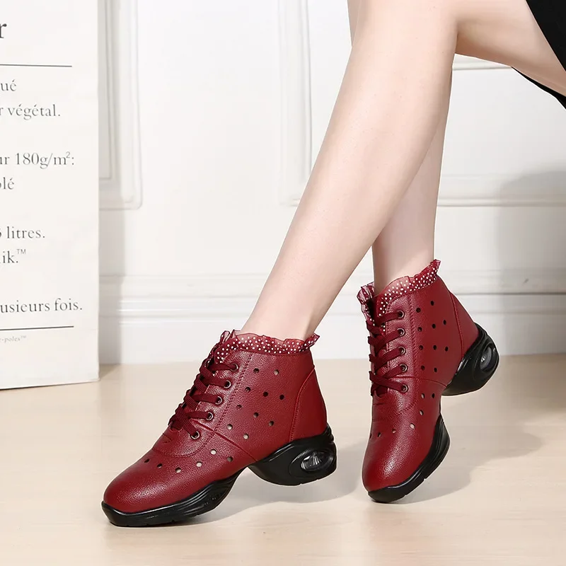 XIHAHA été femme semelle souple sandales maille bottes filles talons hauts marée sauvage rue tir respirant femmes Net chaussures de danse