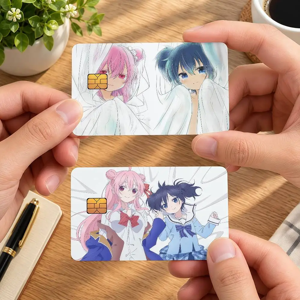 Anime Happy Sugar Life Ideal Gift Wrapping Option Credit Card Cover Stickers Original Design Card Stickers
