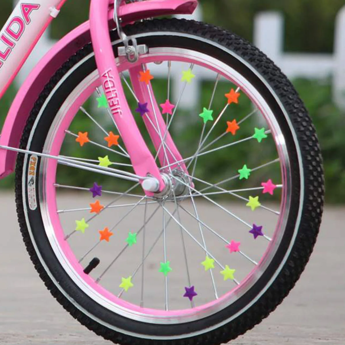 

36 Pcs Colorful Spokes Beads Children's Bike Decoration Multi-color Wheel Clips Multicolor Accessory Set