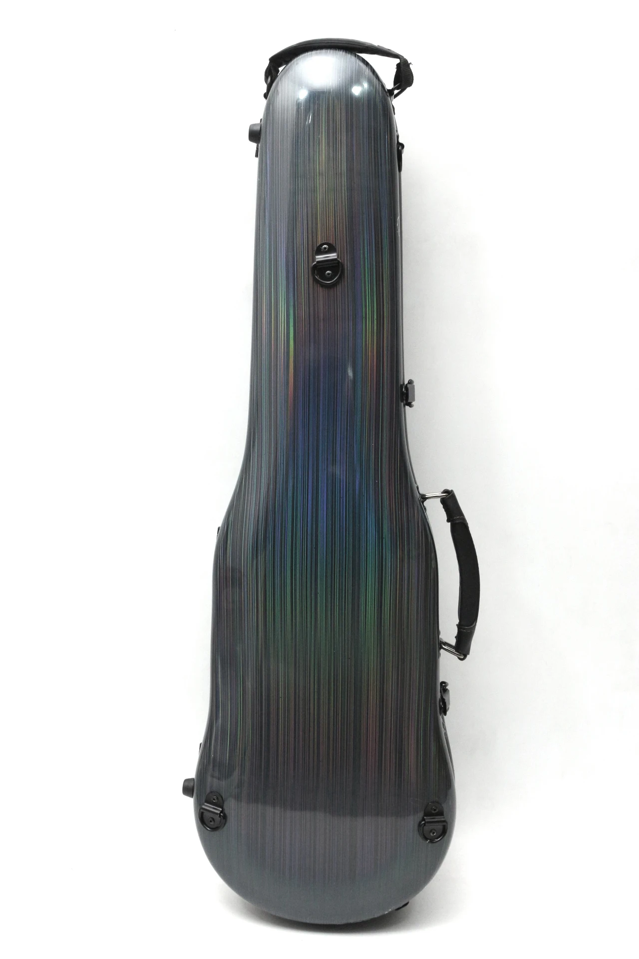 4/4 Violin Case Mixed Carbon Fiber Violin Box Red Color Strong Light Oblong Case Support 200kg Protect Violin Parts US