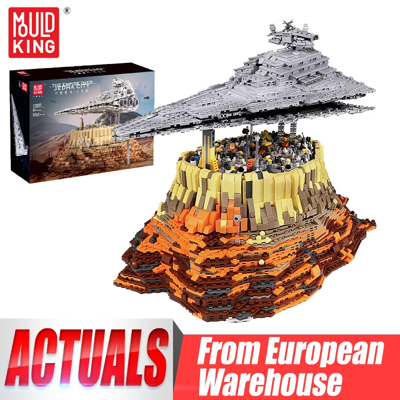 MOULD KING 21007 Star Plan Toys MOC-18916 The Empire over Jedha City Model Assembly Building Blocks Bricks Kids Christmas Gift