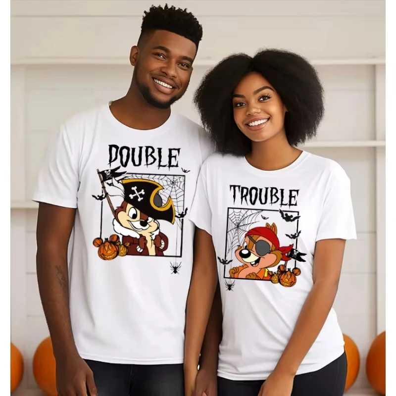 Disney Chips and Dell Pirates Double Trouble Halloween Disney Birthday Party T-Shirt Disneyland Trip Family Costume Shirt