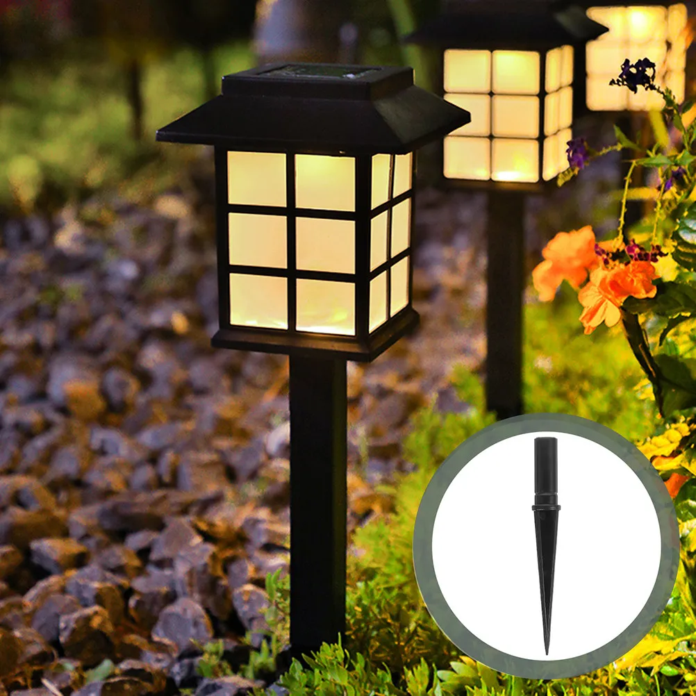 25Pcs Ground Stake Plastic Replacement for Solar Light Parts Weatherproof Stable Fix for Garden Path Lawn Landscape Lamps