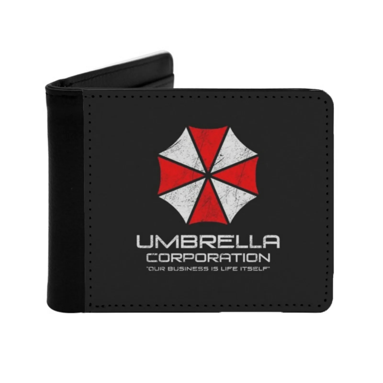 Umbrella Corporation-billetera estampada para hombre, billetera corta, tarjetero de crédito, monederos, Umbrella Corporation, Umbrella Corp