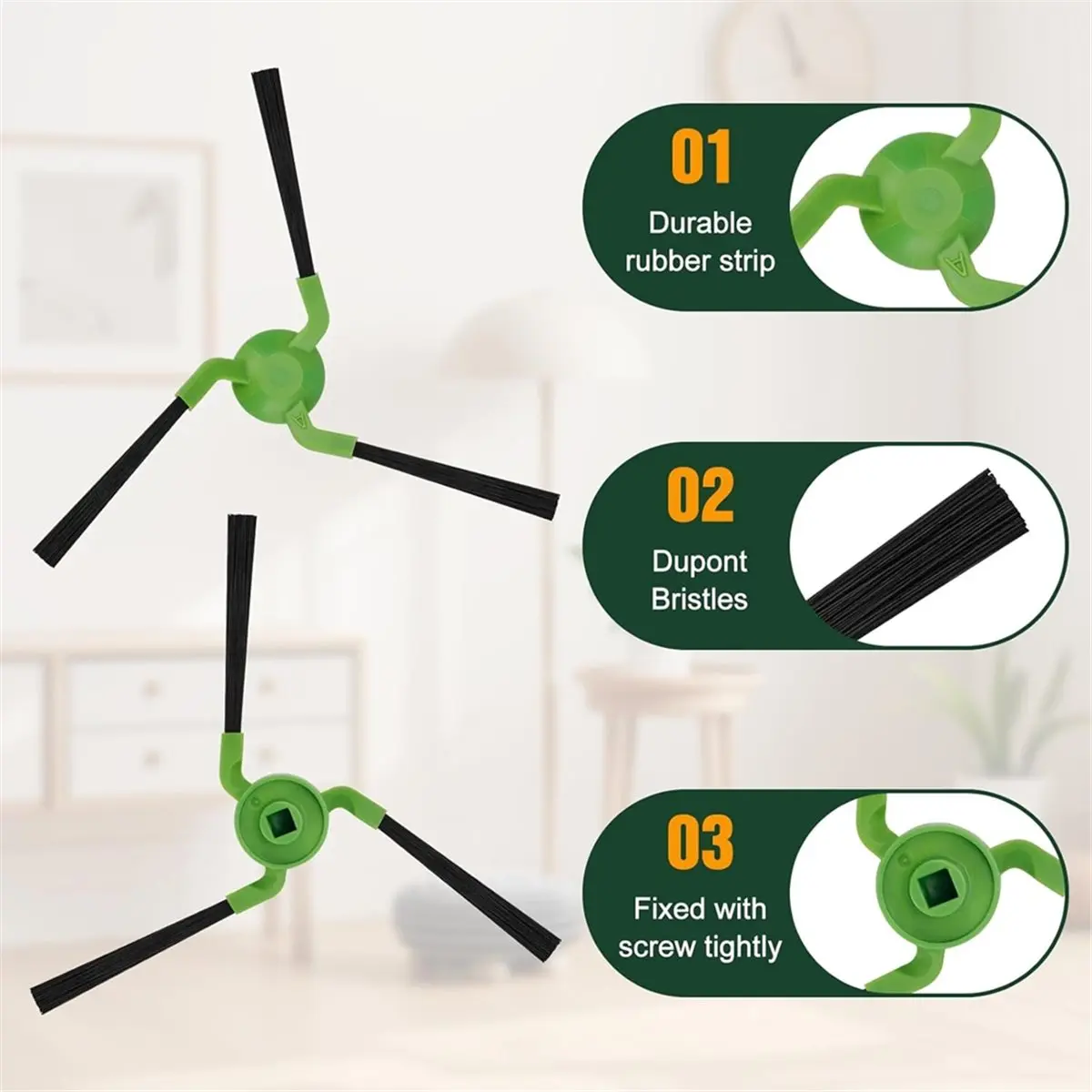 

Запасные части и аксессуары (MEOF) для робота-пылесоса IRobot Roomba Max 705 Combo/706 Combo: основные щетки, роликовая насадка, боковые щетки.