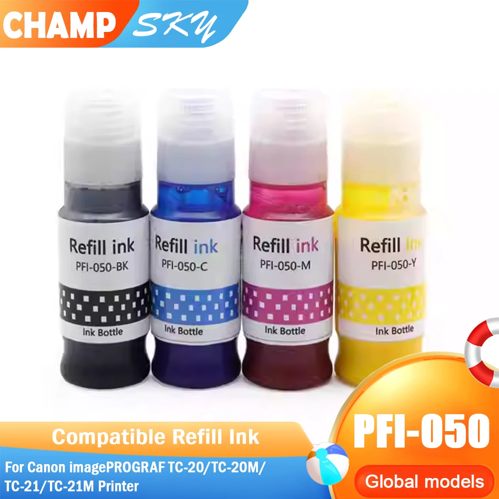 

Чернила SKY 050 Premium Ink, PFI-050, пигментные чернила для заправки для принтеров Canon imagePROGRAF TC-20/TC-20M/TC-21/TC-21M и т.д.