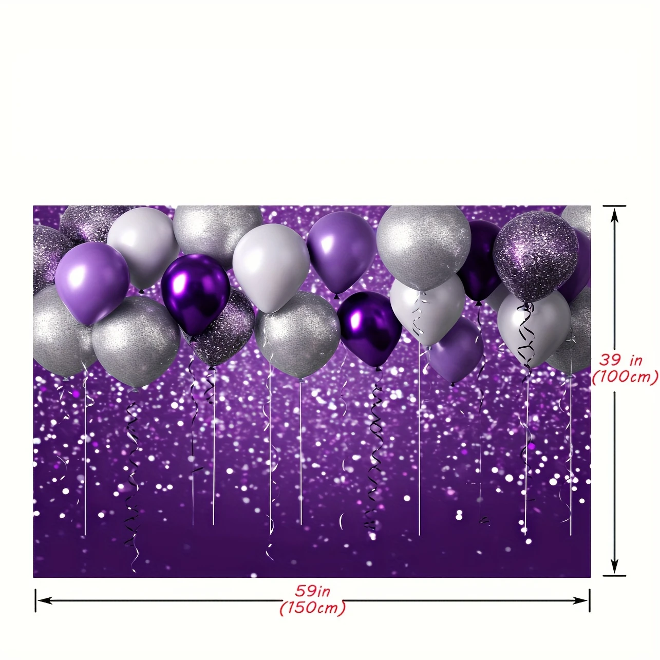 Purple and silver backgrounds for birthday, wedding, dance, graduation photography