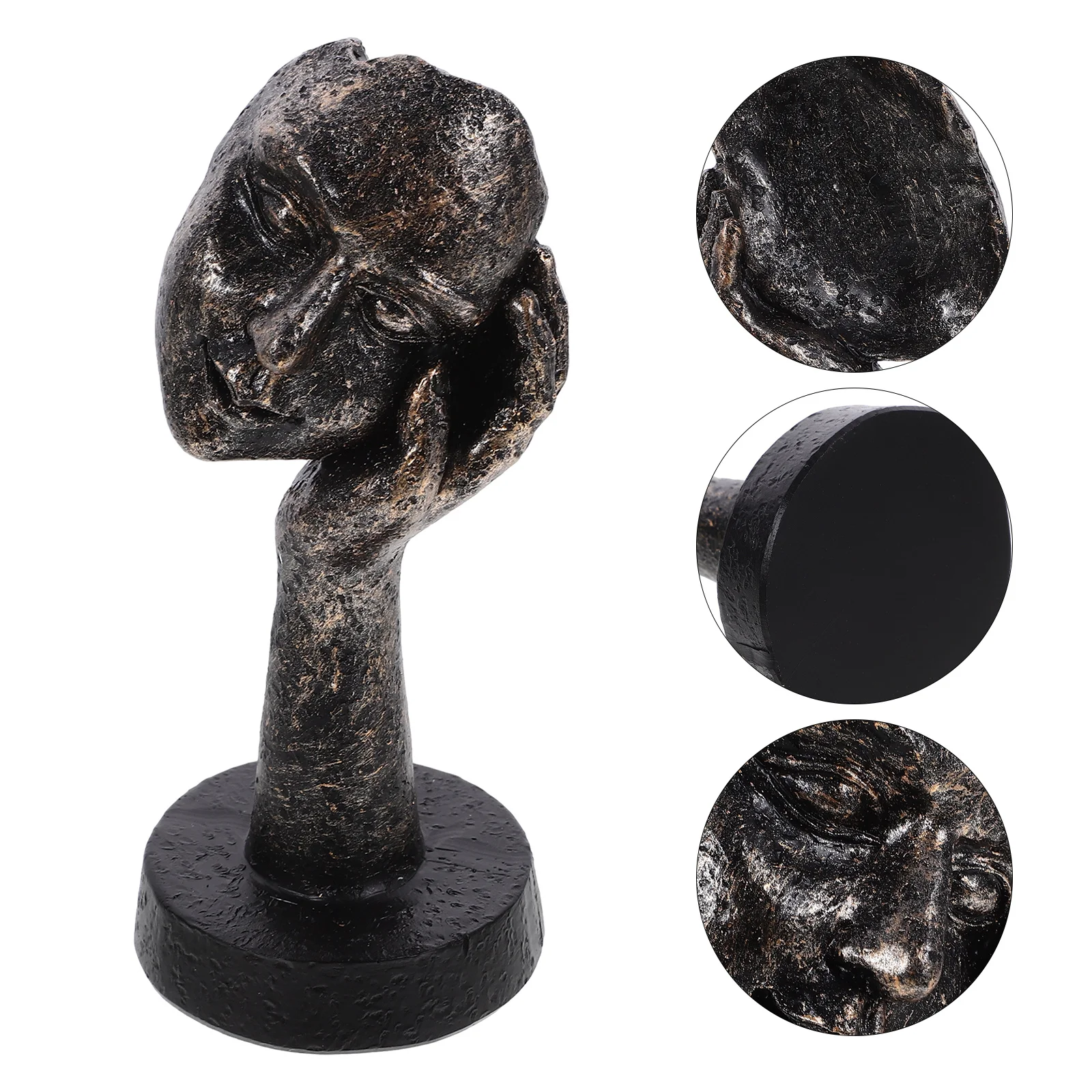 

European Style Delicate Thinker Ornament Figurine Artistic Decoration Living Room Resin