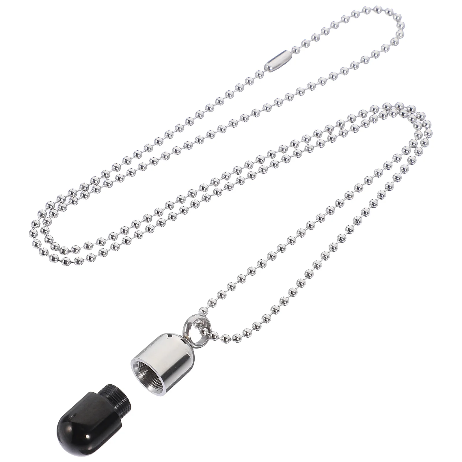 

Perfume Bottle Pendant Necklace Openable Capsule For Pills Flowers Fetal Hair Titanium Steel Neck Chain Jewelry Gift For