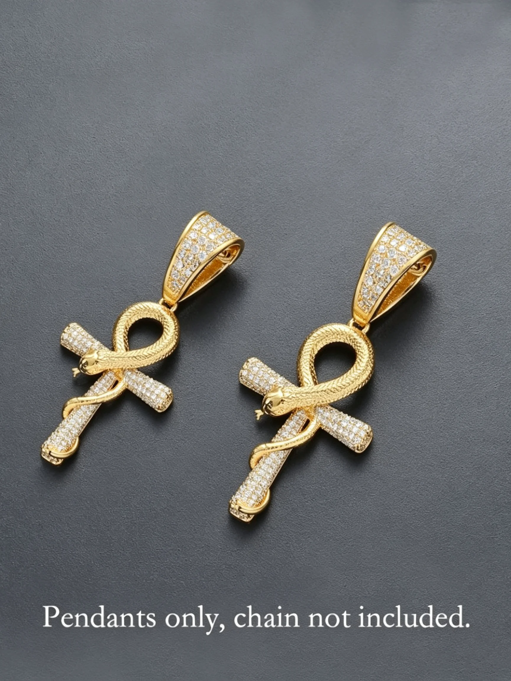 Gold Snake Shape Cross Pendant - đánh giá và giá Cross Pendant Necklace Gold