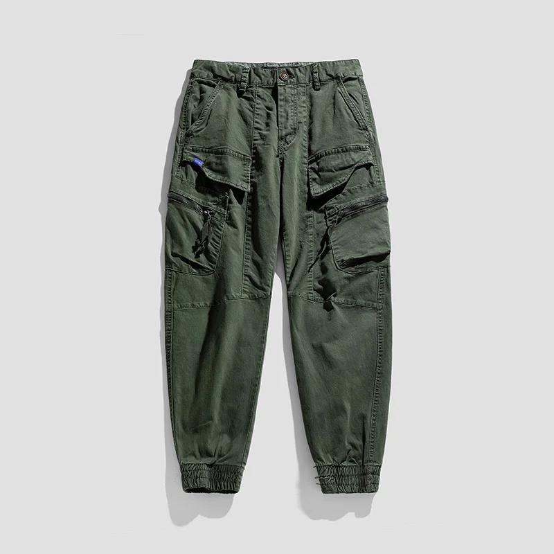 CAAYU-Pantalon cargo multi-poches pour hommes, Joggers, viser de survêtement masculins, Streetwear, Techwear, Pantalon Dulingent, Y2K