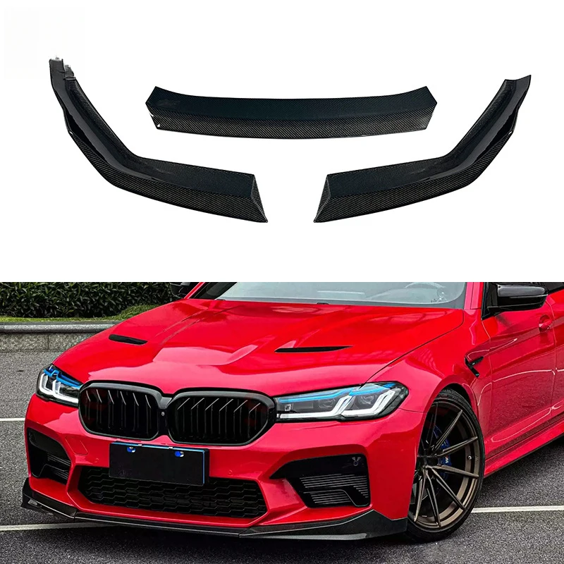 Suitable for BMW M5 F90 CLC late-stage carbon fiber lip MP style splitter front bumper chin diffuser modification