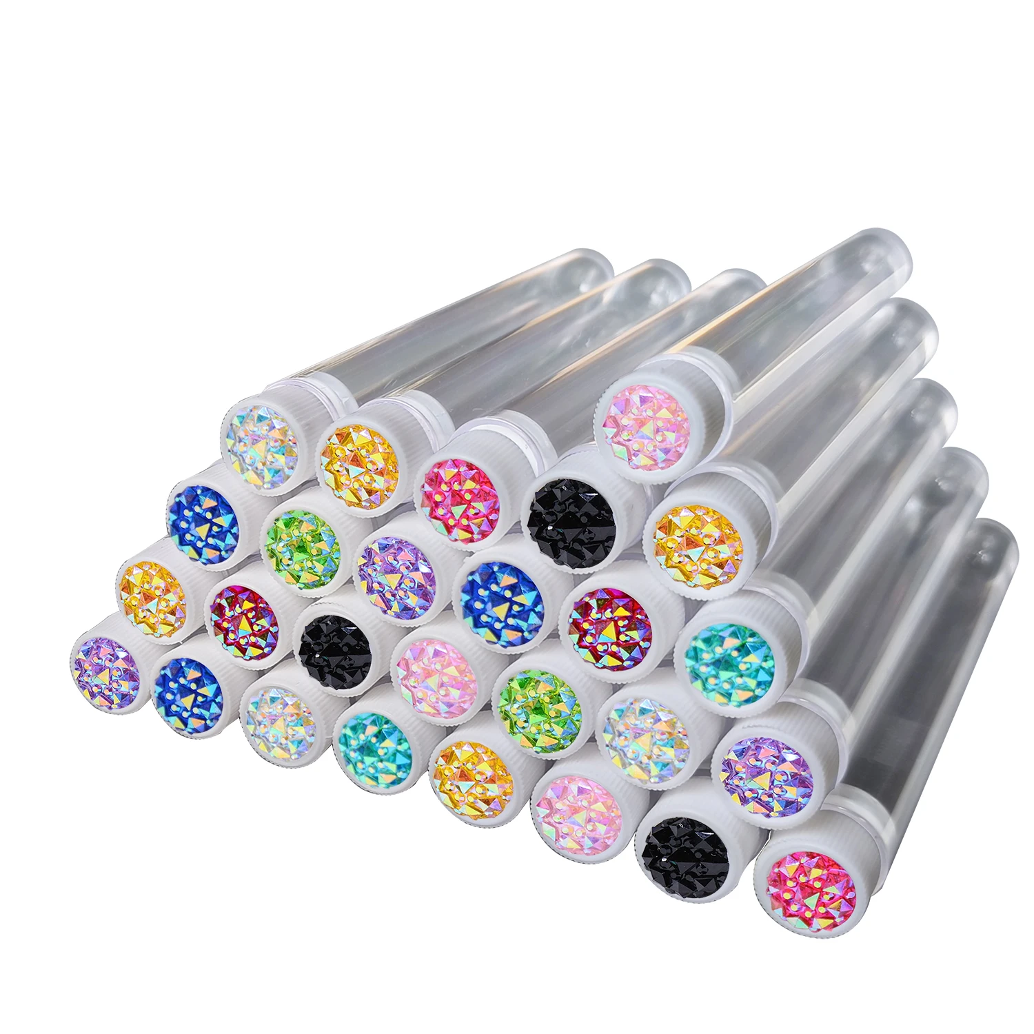 50Pcs Eyelash Brushes Tubes With Lash Mascara Wands Eyebrow Comb Spoolies Container Disposable Makeup Tool Applicator