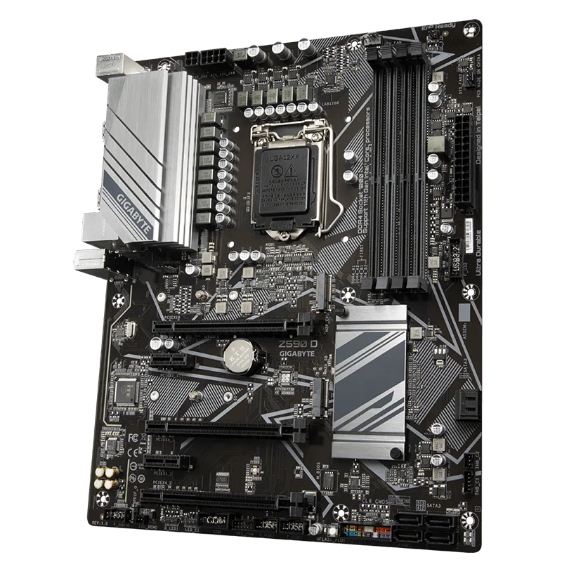 GIGABYTE Z590 D, placa base ATX ultra duradera con VRM digital directo de 12+1 fases, diseño completo PCIe 4.0*