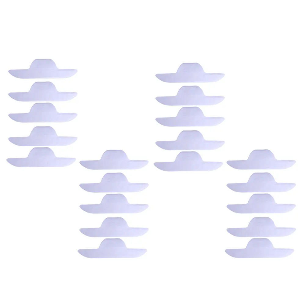 

20 шт. одноразовых накладок для воротника, впитывающих пот, с клейкой основой, для защиты рубашек и поддержания чистоты воротника