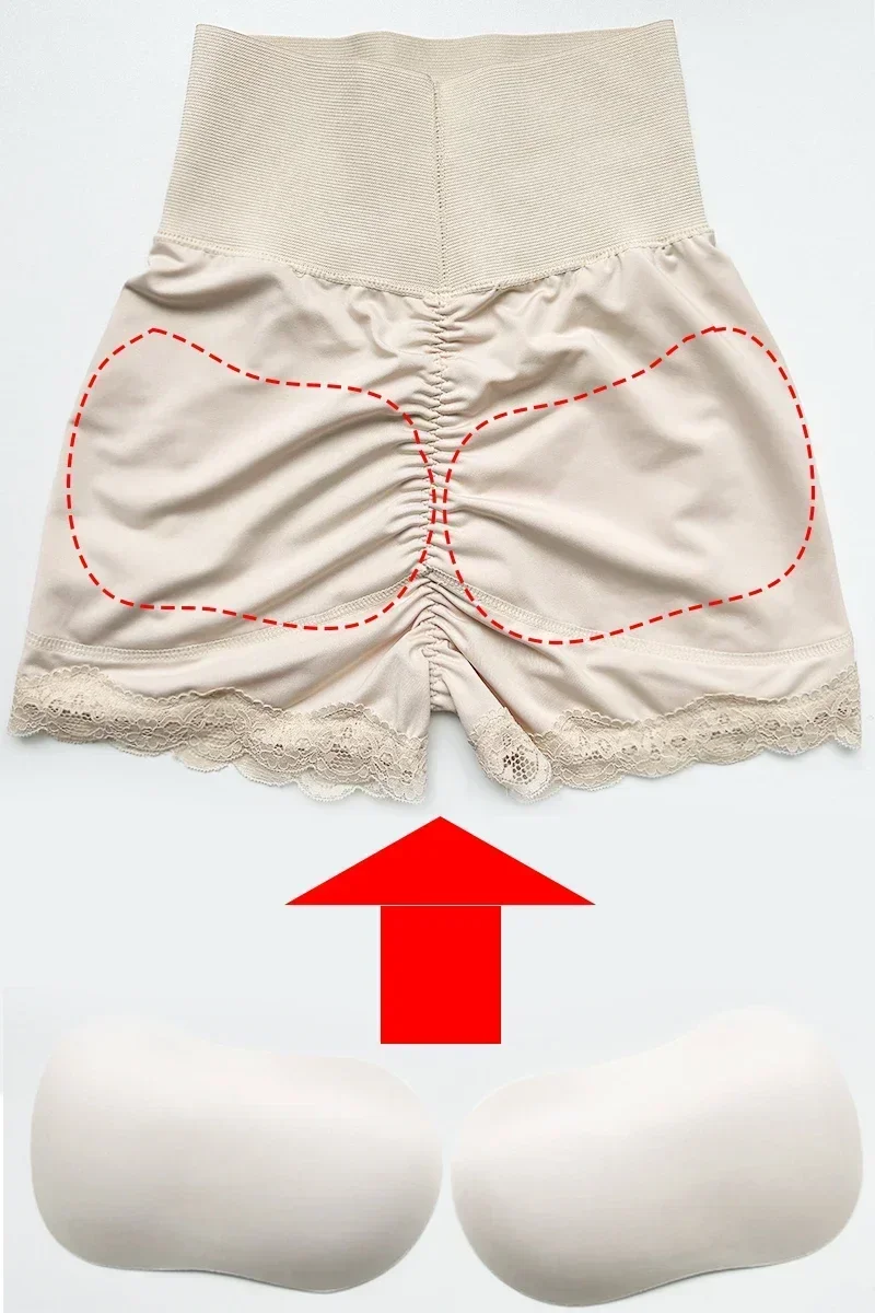 Women Body Shaper Shapewear Hip Butt Pad Control Panty Seamless Fake Butt Lifter Hourglass Padded Booty Enhancer Brief Lingerie